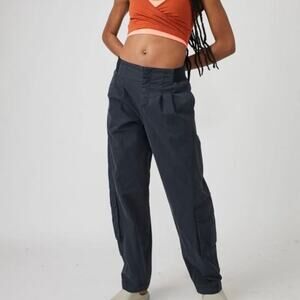 Free People Movement Sz L Mesmerize Me Pant Streetwear Y2K Rave Baggy 90s Grunge